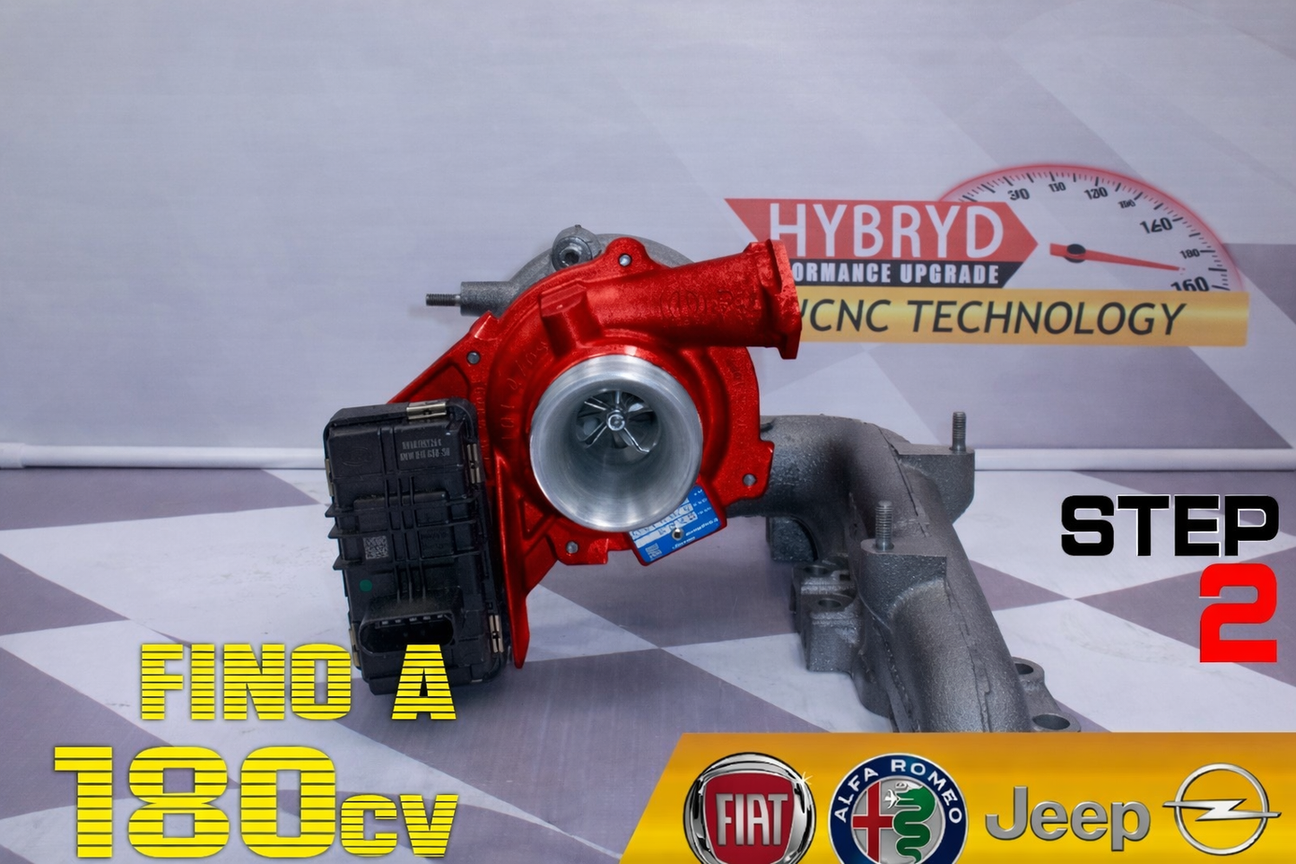 Turbocharged Alfa Romeo Fiat Jeep Opel 1.6 54389700008 Step 2 up to 180hp