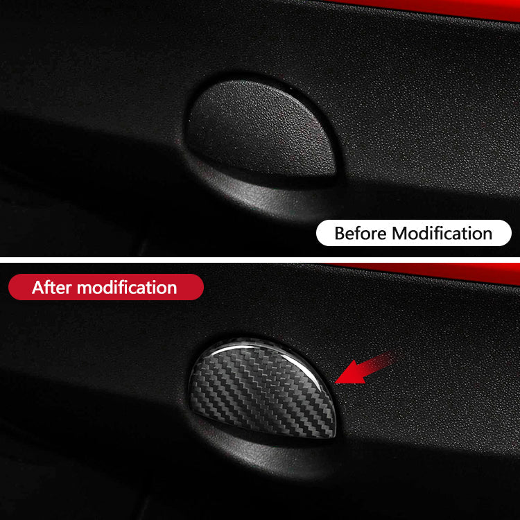 Cover maniglia vano portaoggetti - 100% Carbonio - Fiat 500 Abarth Restyling