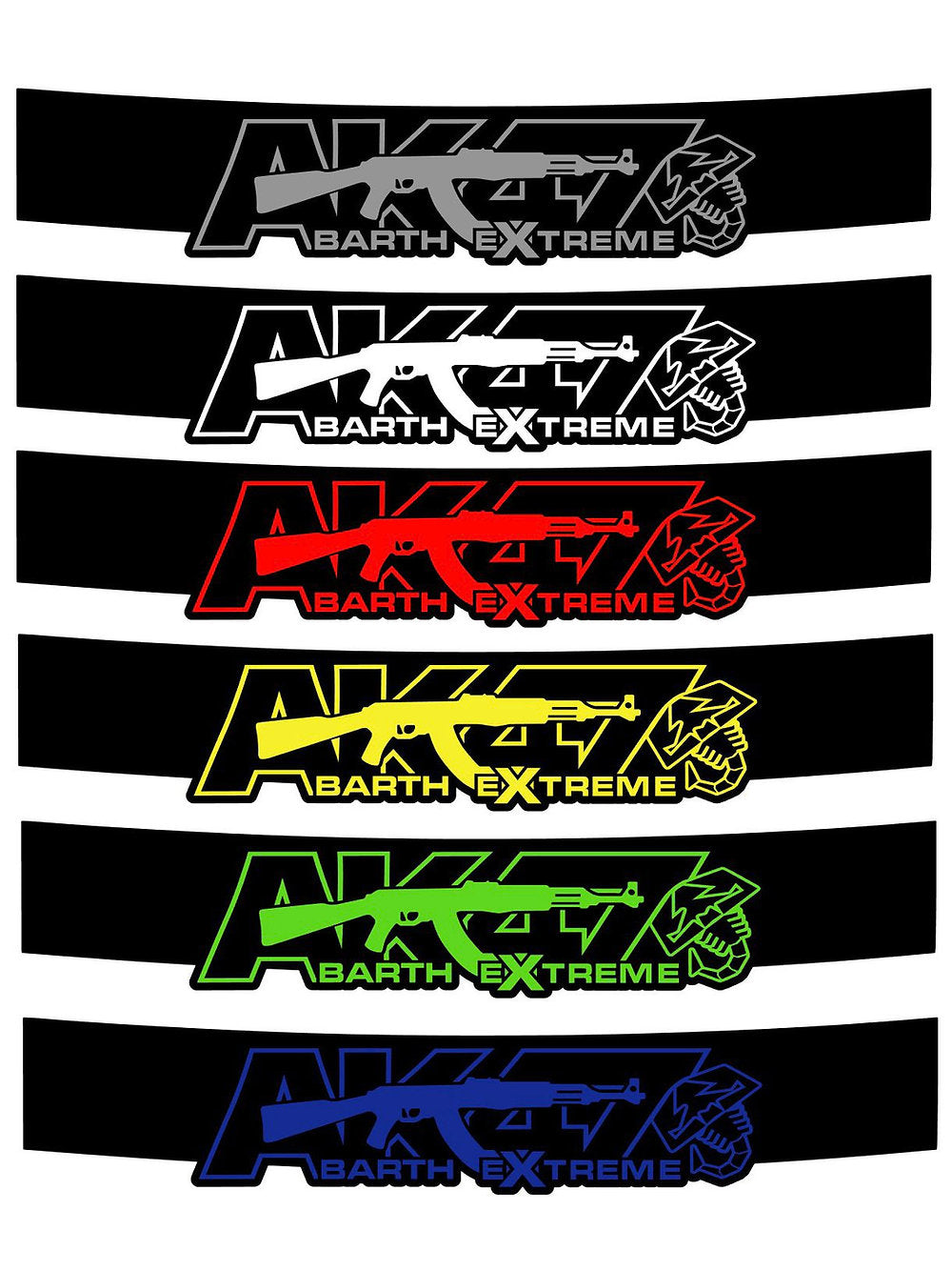 Fascia parasole Ufficiale - AK47 - AbarthExtreme - EXTR3ME ITALIA