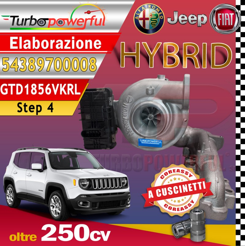 Turbocharged GTD1856VRK HyBrId Alfa Jeep over 250 hp 54389700008