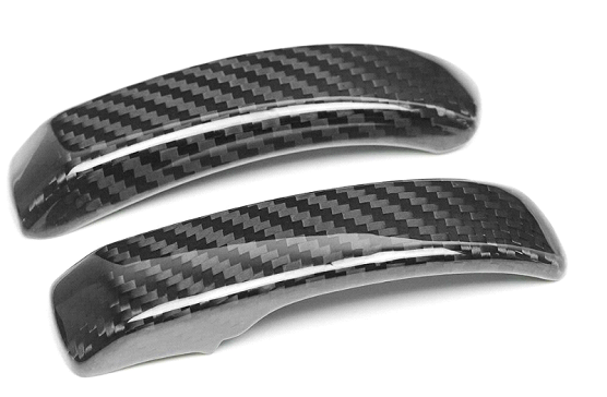 Coppia di coperture maniglie interne in vera fibra di carbonio – Abarth 595 / 695 – Fiat 500