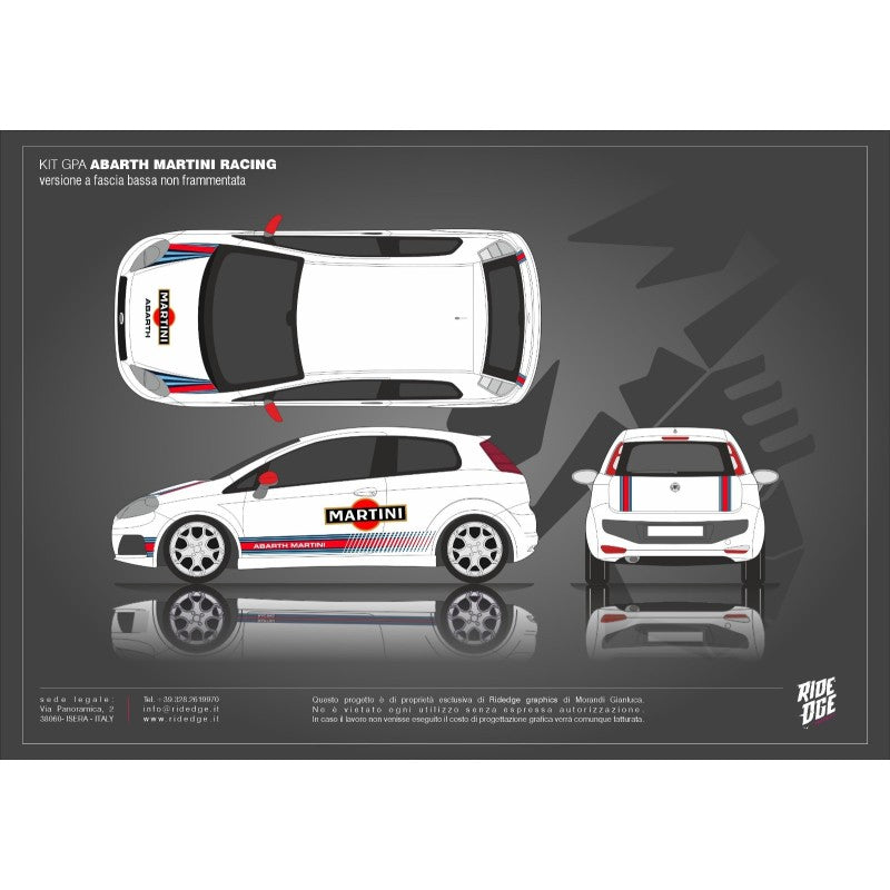 FULL KIT ABARTH MARTINI RACING SENZA TETTO