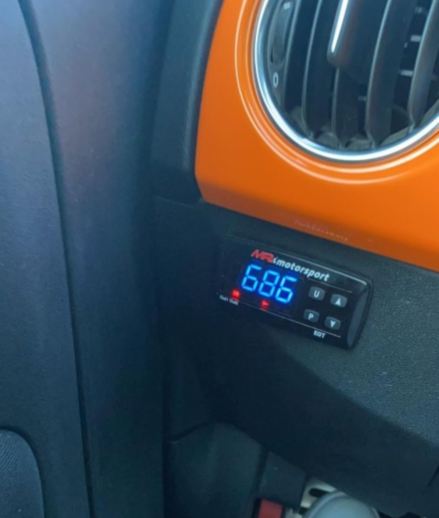 Temperatura gas di scarico EGT digitale rettangolare con sonda K - EXTR3ME ITALIA