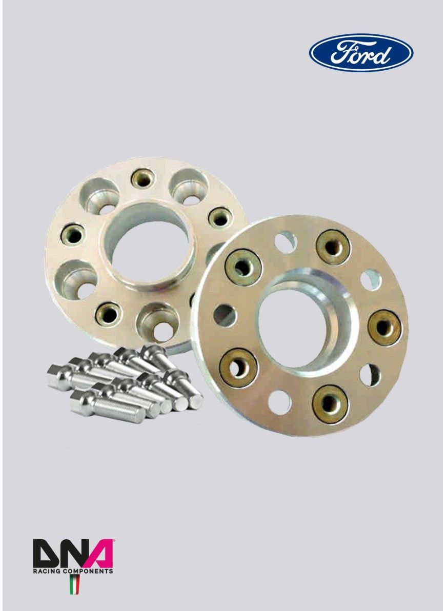 SPESSORI RUOTA FORD FIESTA MK7 25 mm (COPPIA) E KIT BULLONI DOPPI