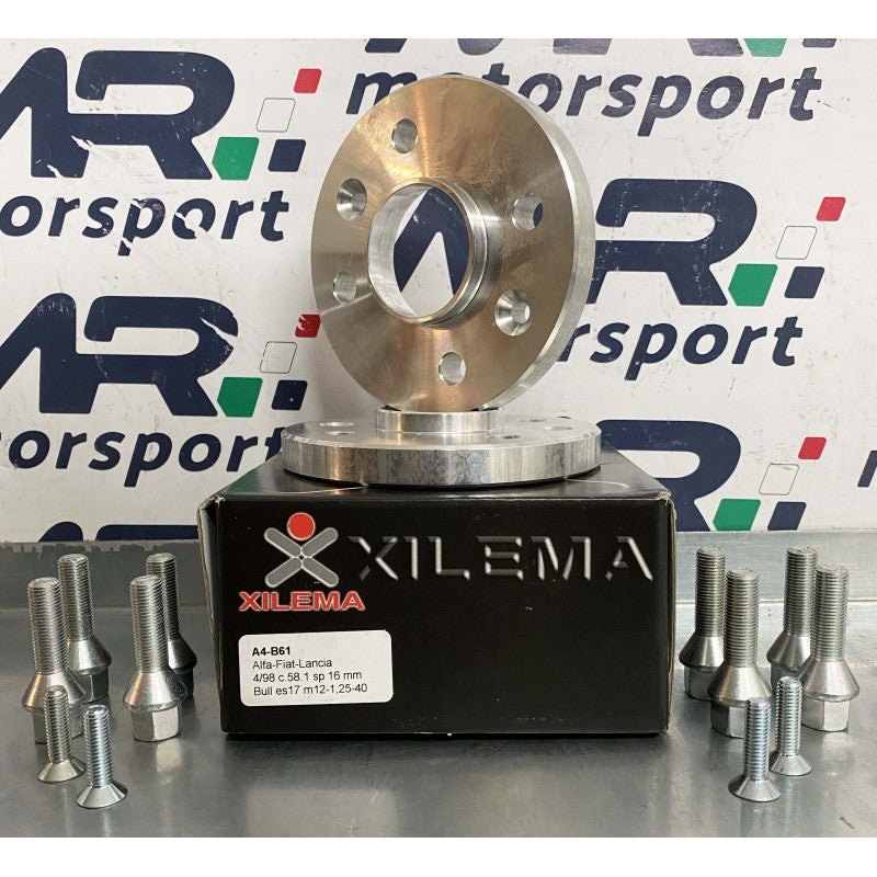 Coppia distanziali 500 abarth spessore 20 mm con bulloneria - EXTR3ME ITALIA