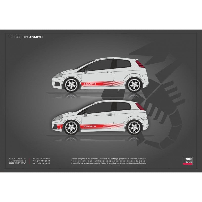 KIT FASCE LATERALI EVO | GPA ABARTH