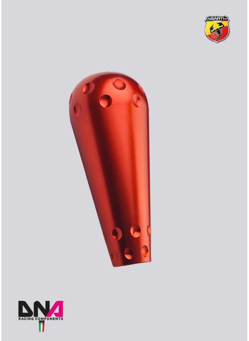 ABARTH 500 ALLUMINIO 695 STILE MANOPOLA ROSSA PER KIT CAMBIO DNA