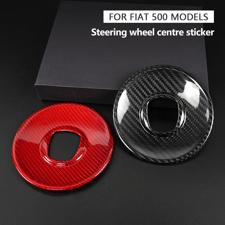 Cover centrale volante Airbag - Carbonio Nero o Rosso - Fiat 500 Abarth Restyling - Extreme Italia
