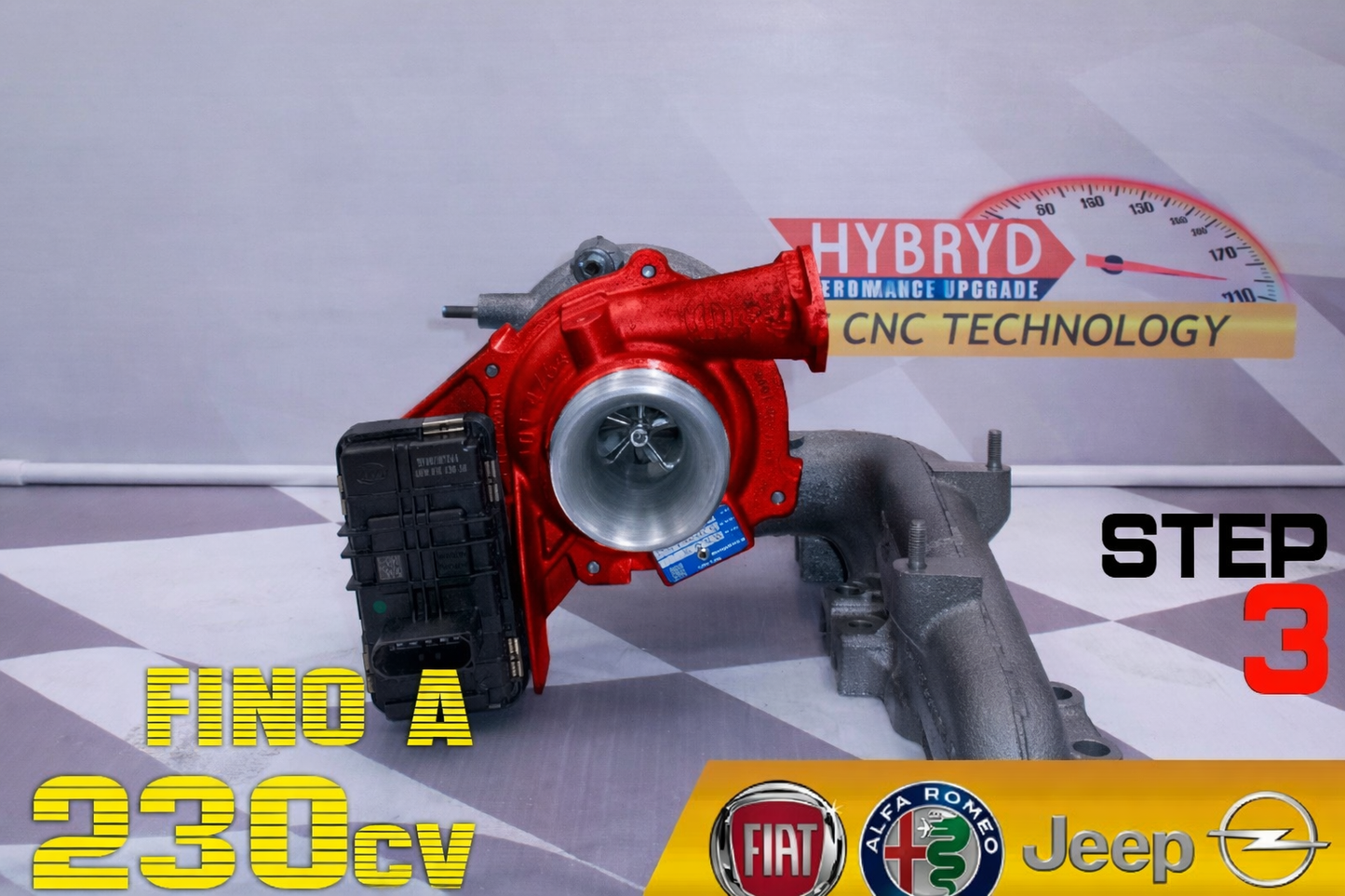 Turbocharged Alfa Romeo Fiat Jeep Opel 1.6 54389700008 Step 3 up to 230hp