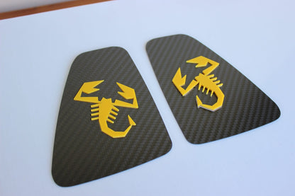 Cover fari posteriori - Fibra di Carbonio - Fiat 500 Abarth Restyling