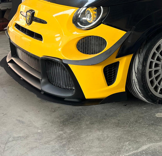Canards Anteriori Grandi -  Carbonio o Vetro Resina - Fiat 500 Abarth