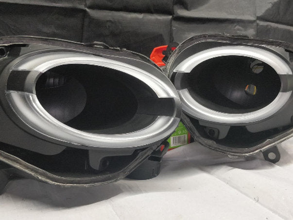 Sotto fari restyling nero opaco striscia led - 500 Abarth - EXTR3ME ITALIA