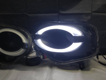 Sotto fari restyling nero opaco striscia led - 500 Abarth - EXTR3ME ITALIA