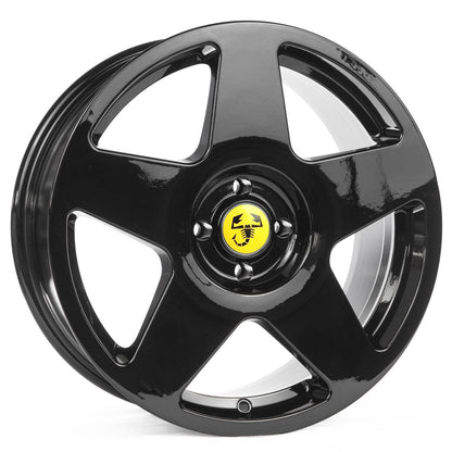 500 ABARTH Dedica Fiat Cerchi in Lega 17'' Larghezza 7.5 4x98 ET 30 CB 58.1