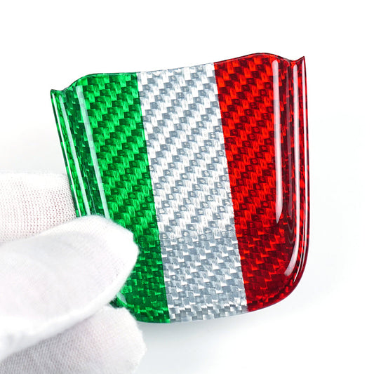 Inserto in Carbonio per volante - Carbonio Nero o Tricolore - Fiat 500/Abarth Restyling - Extreme Italia