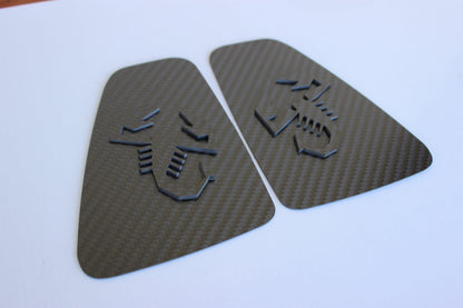 Cover fari posteriori - Fibra di Carbonio - Fiat 500 Abarth Restyling