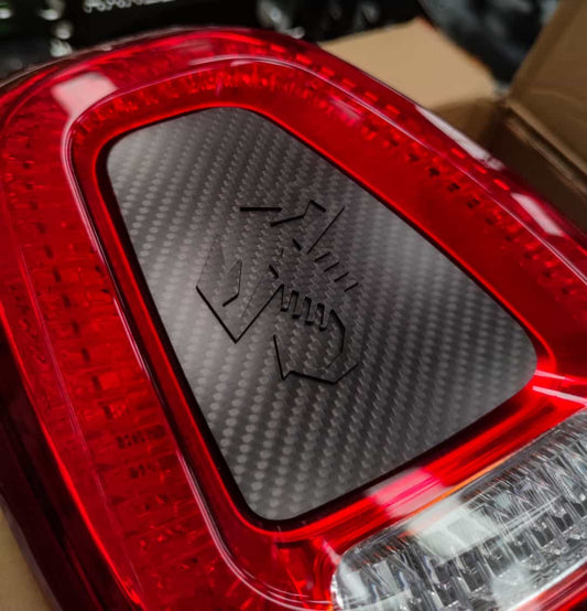 Cover fari posteriori - Fibra di Carbonio - Fiat 500 Abarth Restyling
