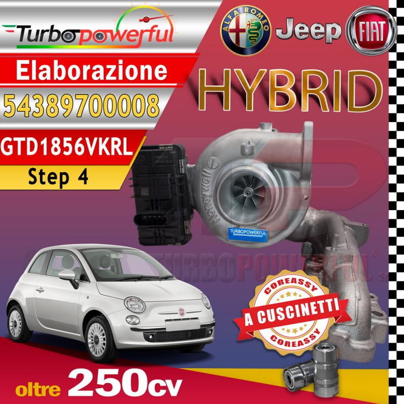 Turbocharged GTD1856VRK HyBrId Alfa Fiat over 250 hp 54389700008