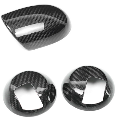 Coppia di coperture maniglie interne in vera fibra di carbonio – Abarth 595 / 695 – Fiat 500