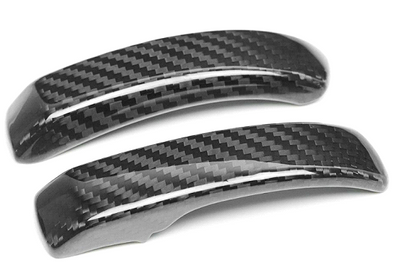 Coppia di coperture maniglie interne in vera fibra di carbonio – Abarth 595 / 695 – Fiat 500