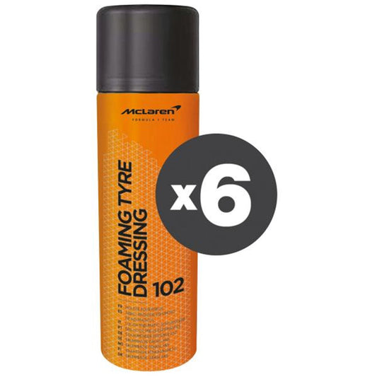 McLaren - CONF. 6 PZ FOAMING TYRE DRESSING SCHIUMA PROTEGGI PNEUMATICI 500 ML