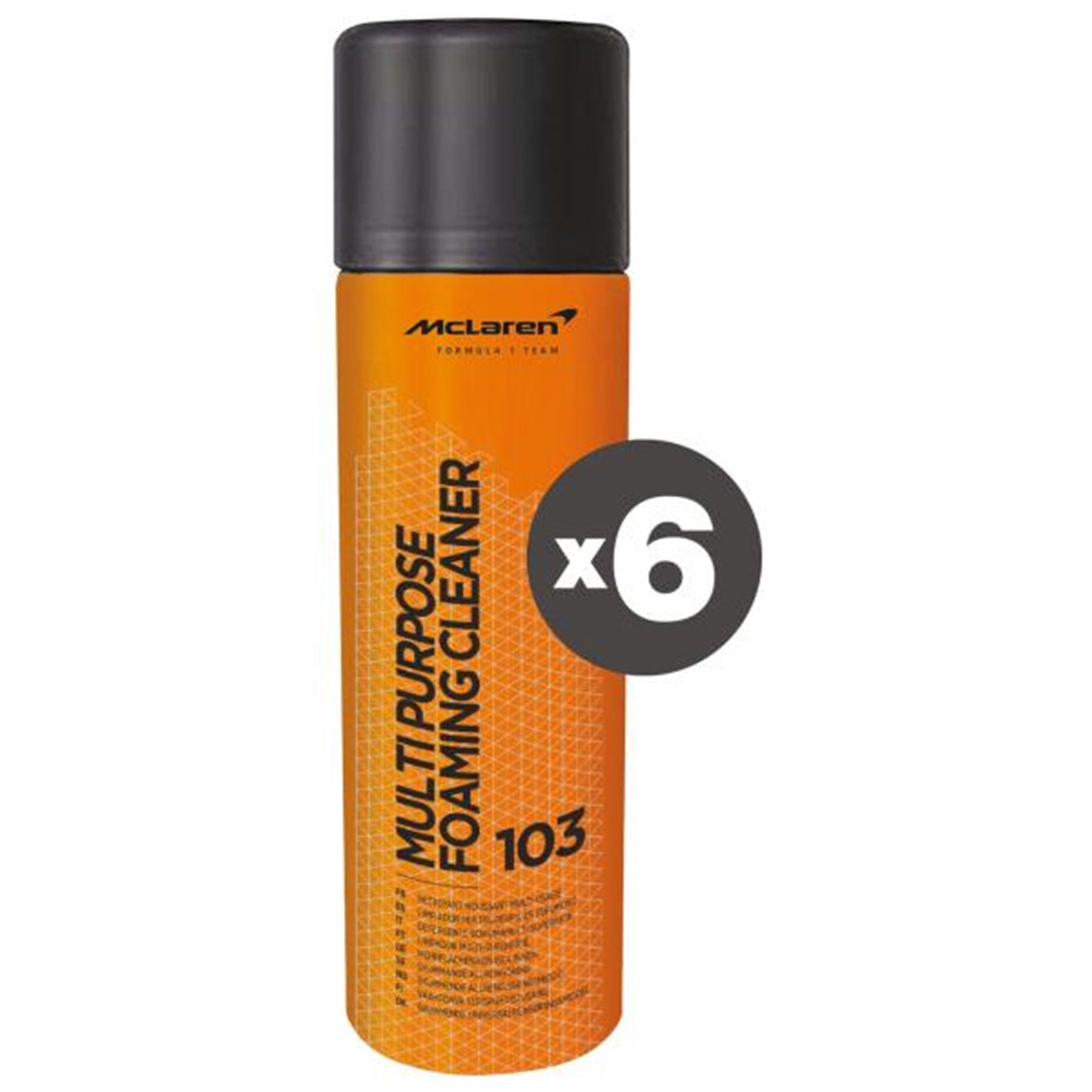 McLaren - CONF. 6 PZ MULTI PURPOSE FOAM CLEANER PULITORE MULTIUSO IN SCHIUMA 500 ML