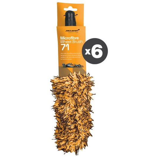 McLaren - CONF. 6 PZ WHEEL BRUSH MICRO FIBRE SPAZZOLA IN MICROFIBRA PER CERCHIONI