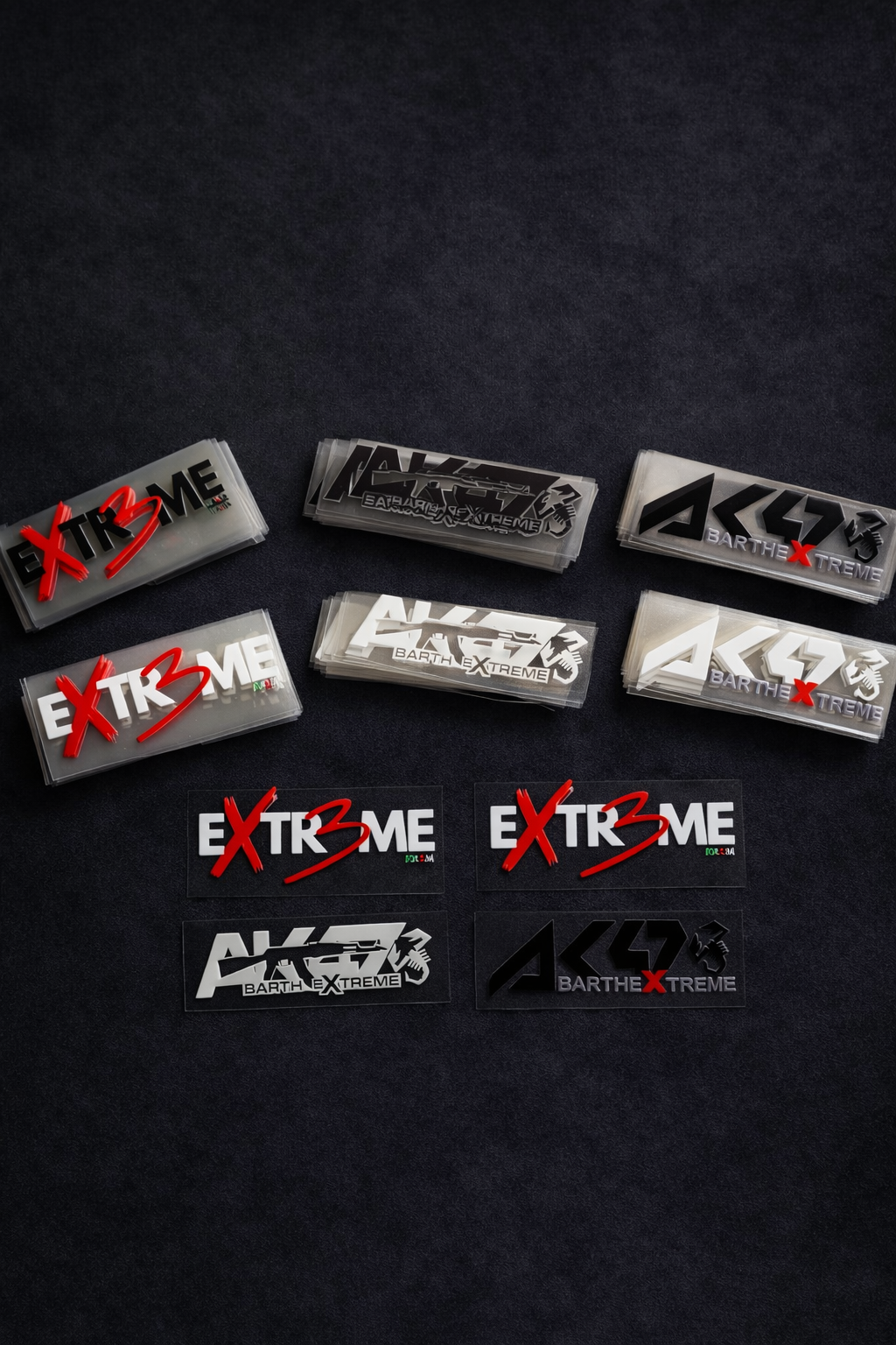 Limited Edition AK47 AbarthExtreme set 2+1 extreme Stickers