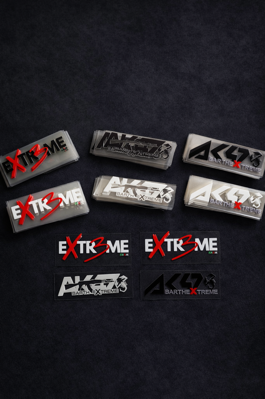 Limited Edition AK47 AbarthExtreme set 2+1 extreme Stickers