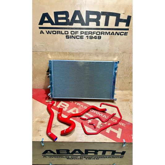 Radiatore maggiorato Abarth 500 595 + kit manicotti acqua