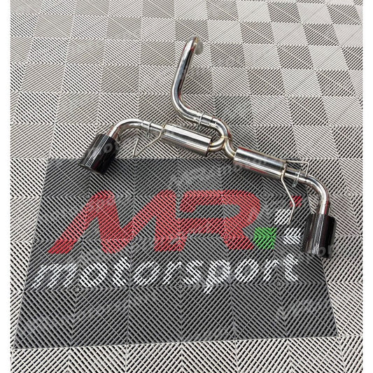 Terminale con minipance silenziato 500 595 abarth con finalini in CARBONIO 120 MM - EXTR3ME ITALIA