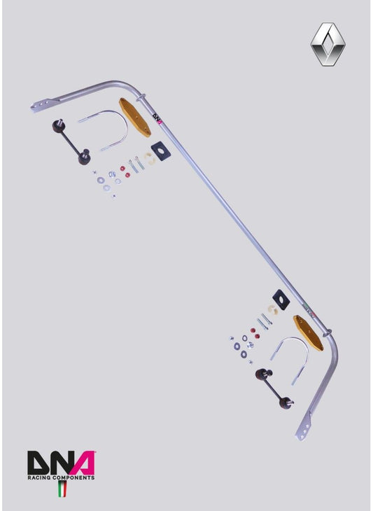 KIT BARRA TORSIONE POSTERIORE REGOLABILE RENAULT CLIO 4 E RS
