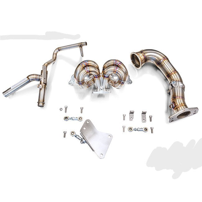 KIT COLLETTORE ATTACCO GARRETT 1446 CON KIT DOWNPIPE E KIT TUBO ACQUA