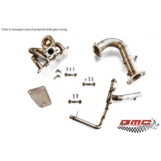 KIT COLLETTORE CON ATTACCO TURBO T25 CON KIT DOWNPIPE E KIT TUBO ACQUA