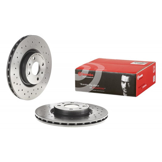 Coppia di dischi brembo XTRA 284 mm Anteriori per Impianto bosch 500/595 abarth Monopompante