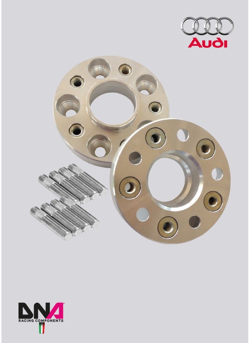SPESSORI RUOTA AUDI A1-S1 8X1-8XK (COPPIA) 30mm CON INSERTI + KIT BULLONI E DADI