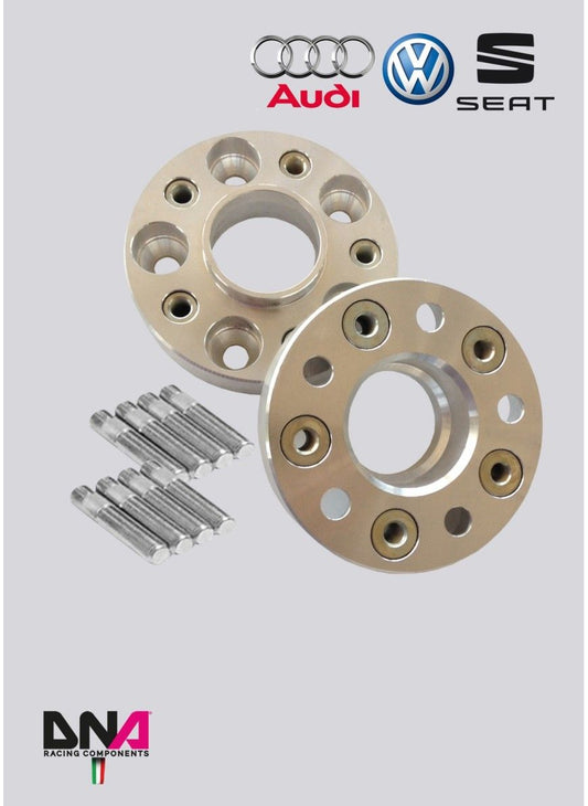 AUDI A3 8P1-8P7-8PA WHEEL SPACERS (PAIR) 30mm WITH INSERTS + BOLTS AND NUTS KIT