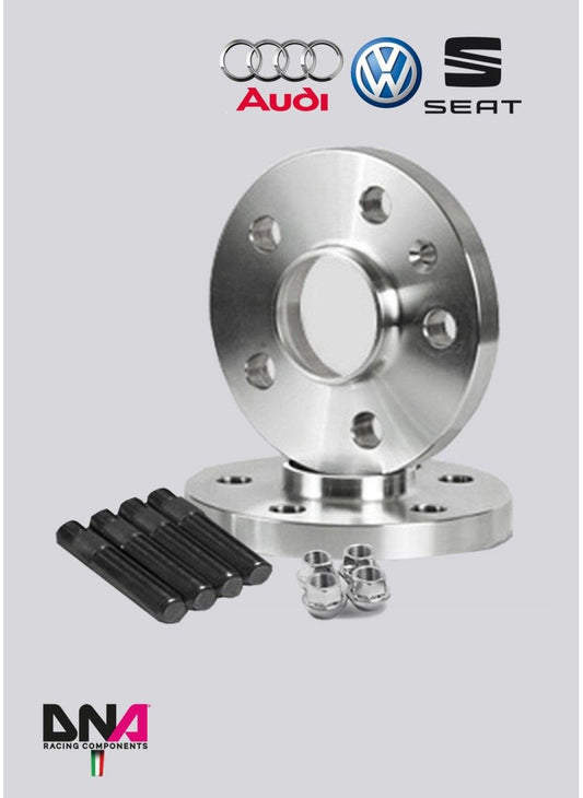 AUDI TT FV3-FVP-FV9-FVR WHEEL SPACERS (PAIR) 16 mm + STUDS + MOTORSPORT NUTS KIT