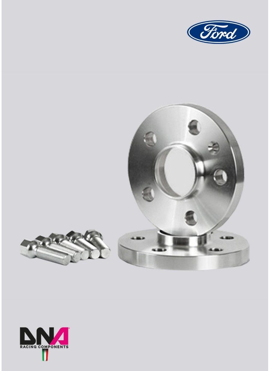 DISTANZIALI RUOTE 16 mm (COPPIA) E KIT BULLONI FORD FIESTA MK7