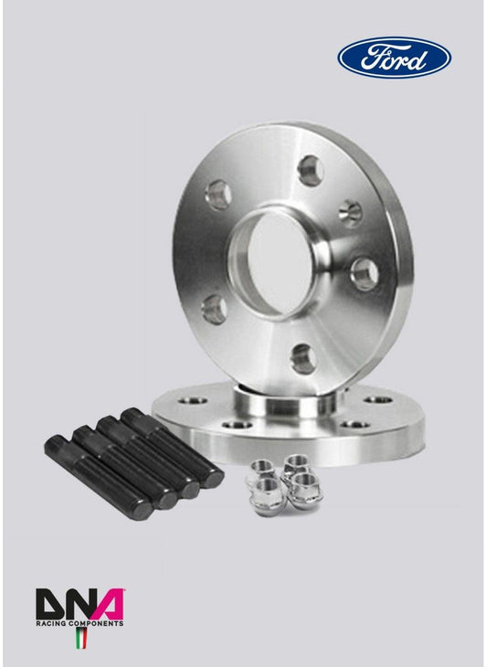 FORD FIESTA MK7 WHEEL SPACERS (PAIR) 20 mm + STUDS + MOTORSPORT NUTS KIT