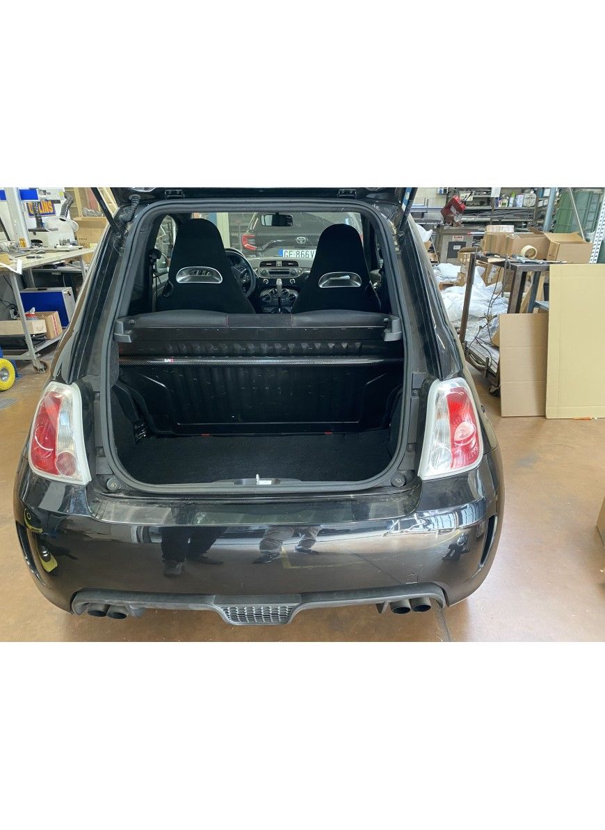 ABARTH 500 EU BARRA DUOMI POSTERIORE IN CARBONIO SENZA TIRANTI KIT (4 SEDILI)