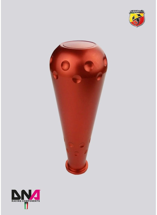 ABARTH 500 ALUMINIUM 695 STYLE RED KNOB FOR ORIGINAL SHIFT KIT
