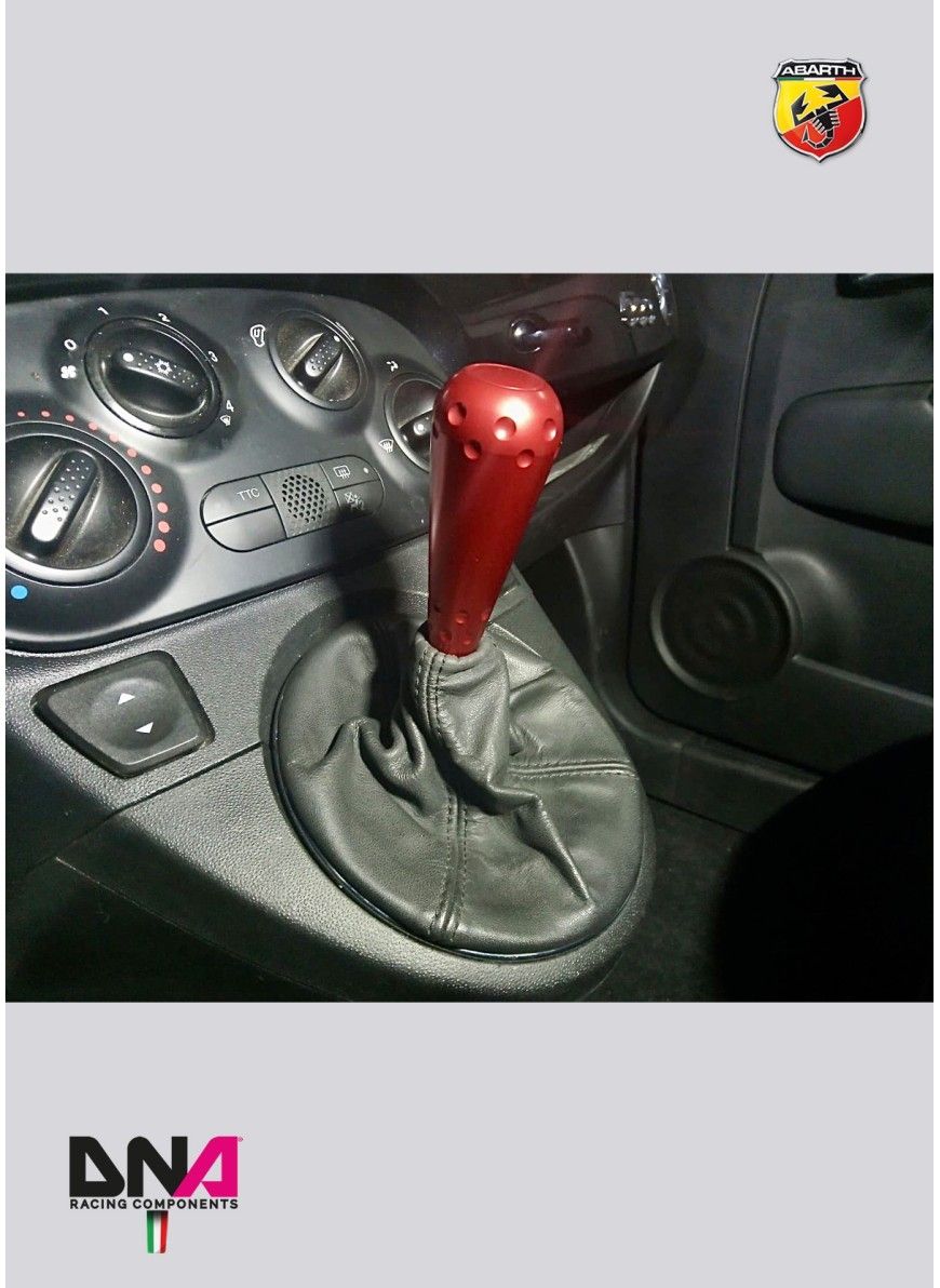 ABARTH 500 ALLUMINIO POMOLO ROSSO STILE 695 PER KIT CAMBIO ORIGINALE