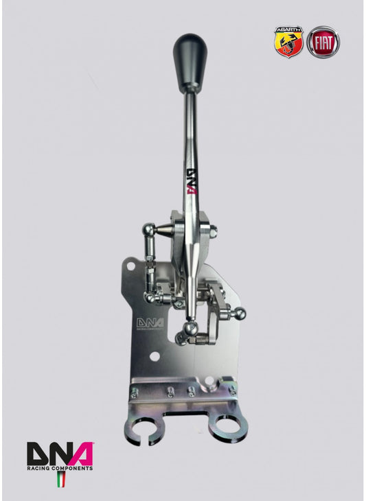 500 ABARTH ANODISED PERFORMANCE ADJ SHORT SHIFTER WITH ALUMINIUM ROUND GREY KNOB KIT (ABARTH & MULTIJET ONLY)
