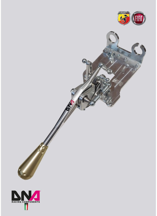 500 ABARTH ANODISED PERFORMANCE ADJ SHORT SHIFTER WITH ALUMINIUM 695 STYLE TITANIUM KNOB KIT (ABARTH & MULTIJET ONLY)
