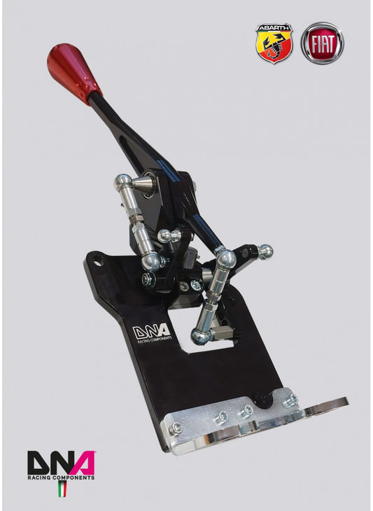ABARTH 500 ANODISED PERFORMANCE ADJ SHORT SHIFTER WITH ALUMINIUM 695 STYLE RED KNOB KIT (ABARTH & MULTIJET ONLY)