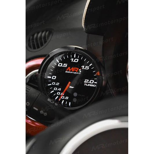 Manometro Pressione Turbo MrMotorsport 80 mm -1 +2 BAR BOOST