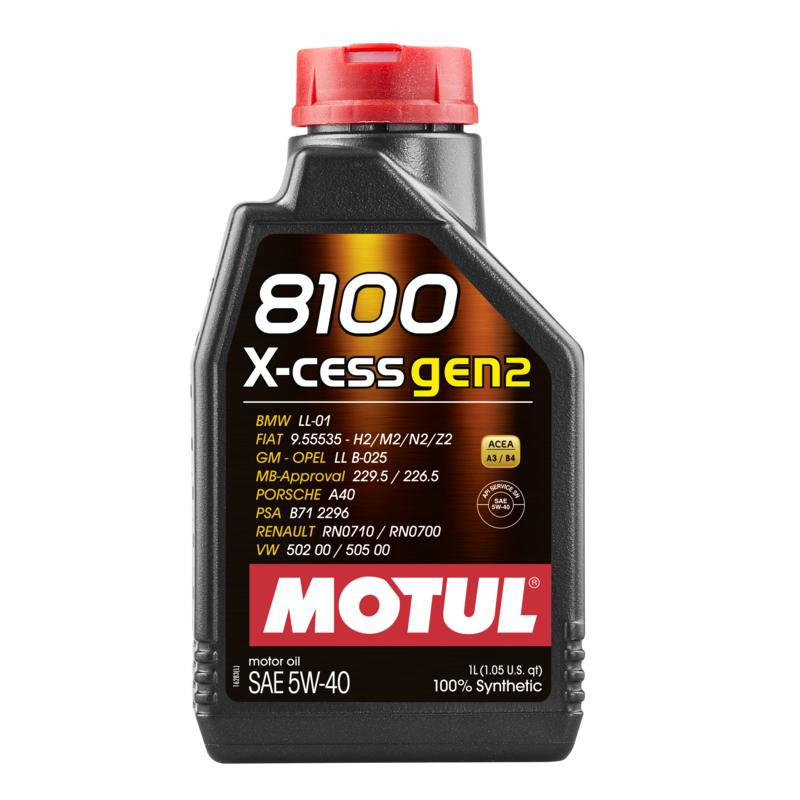 Olio motore MOTUL 8100 X-CESS GEN2 5W-40 1L