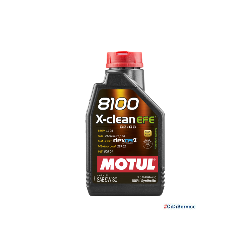 Olio motore MOTUL 8100 X-CLEAN EFE 5W-30 1 LT