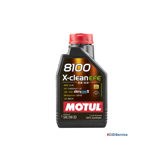 Olio motore MOTUL 8100 X-CLEAN EFE 5W-30 1 LT
